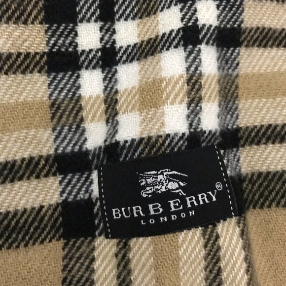Burberry Tan Plaid Scarf - Picture 3 of 3